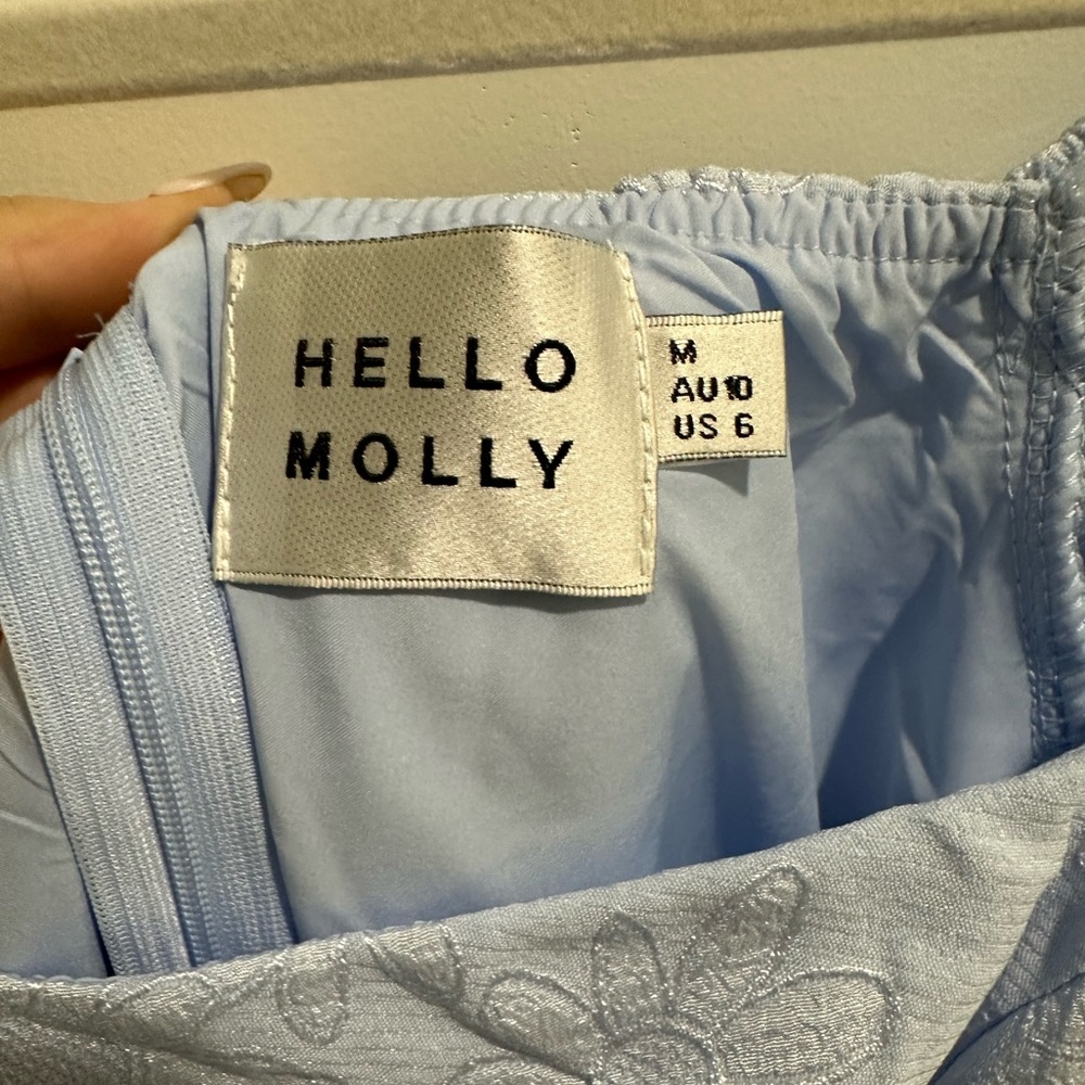 HELLO MOLLY striking elegance mini dress blue - Picture 5 of 5